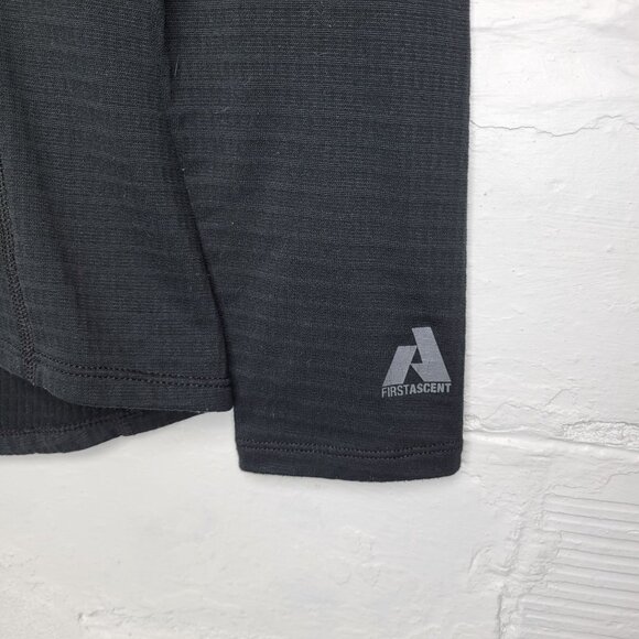 Eddie Bauer First Ascent Women's Large Shirt Top Black Base Layer Polartec Power - Picture 3 of 6